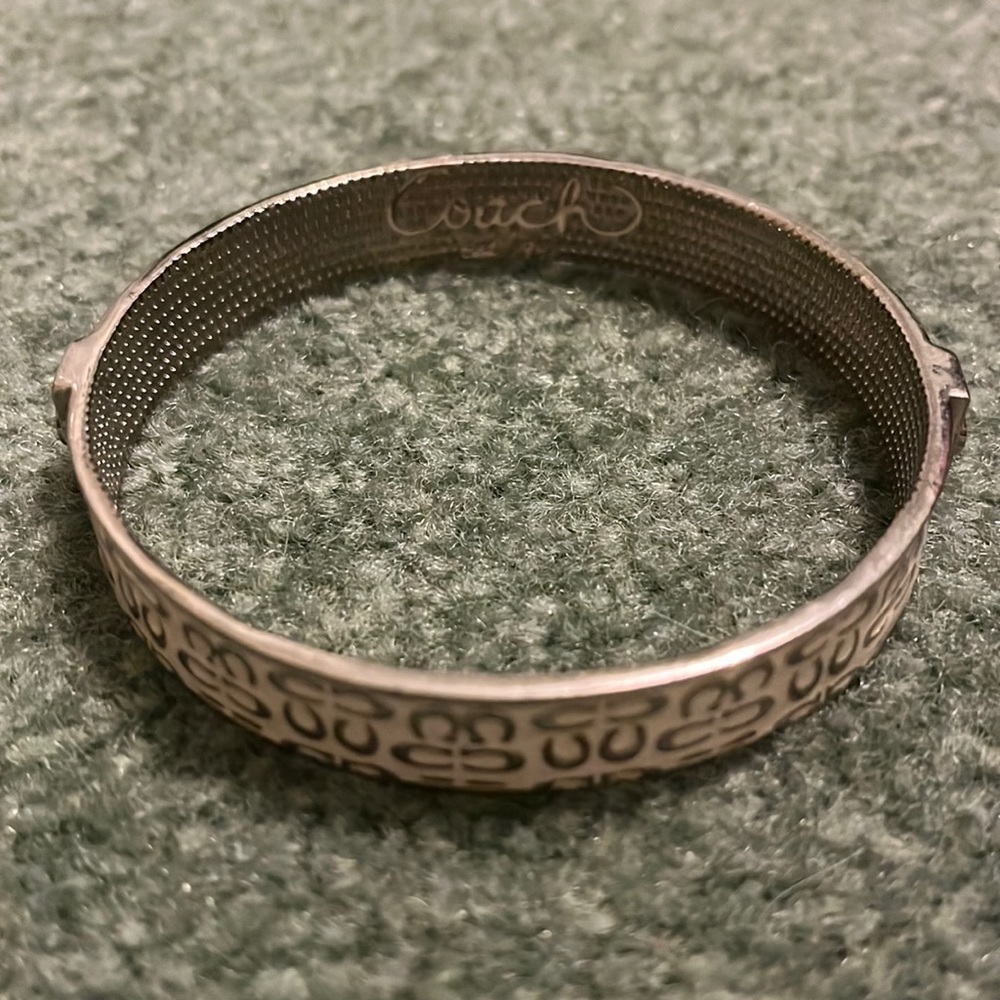 White and silver coach cuff